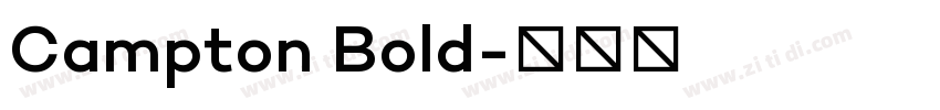 Campton Bold字体转换